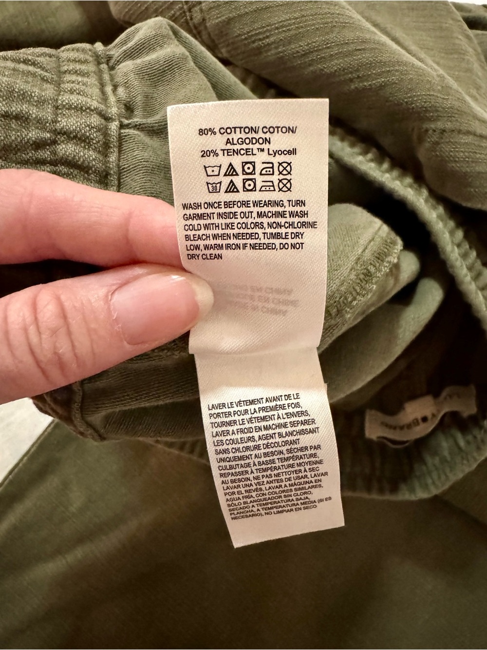 Lucky Brand Wide-Leg Utility Pants - Olive Green - Women’s Large - Picture 7 of 12